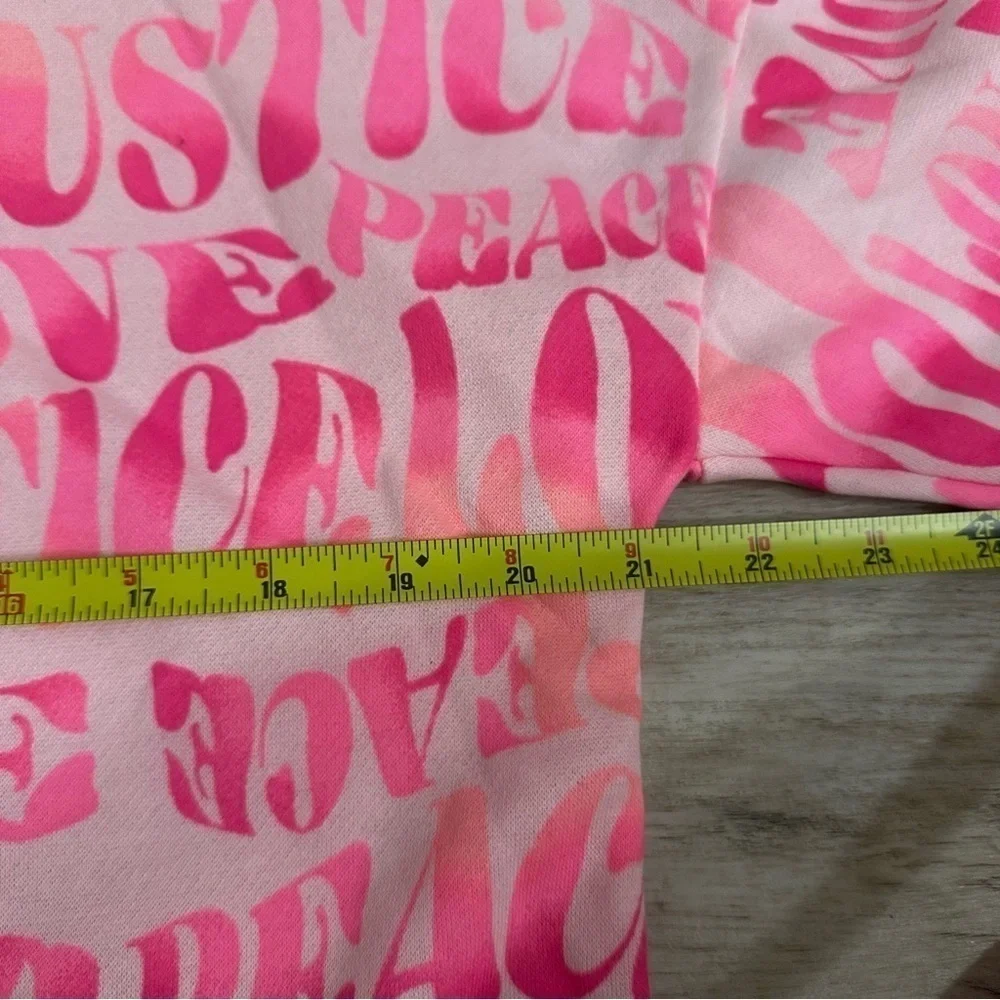 Justice Girls Pink Graphic Fleece Hoodie and Pants Sizes XL
